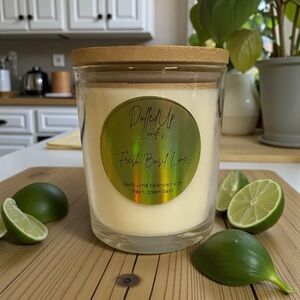 Fresh Basil Lime Soy Candle 9oz | Clean Citrus Herb Scent